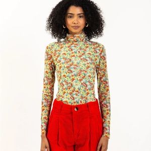 COPY - GANNI MESH TURTLENECK